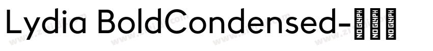 Lydia BoldCondensed字体转换